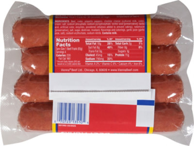 Vienna Beef Jalapeno & Cheddar Beef Franks - 12 Oz - Image 5