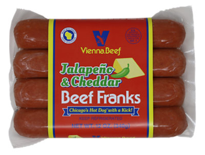 Vienna Beef Jalapeno & Cheddar Beef Franks - 12 Oz - Image 1