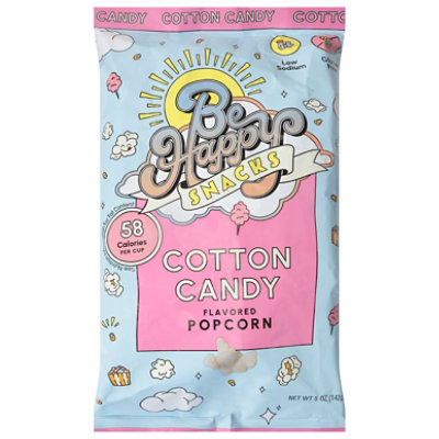 Be Happy Snacks Popcorn Cotton Candy - 5 Oz - Image 3