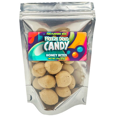 Fun Flavors Box Freeze Dried Candy Honey Bites  Crunchy Treats, 2 oz - Image 1