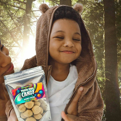 Fun Flavors Box Freeze Dried Candy Honey Bites  Crunchy Treats, 2 oz - Image 3