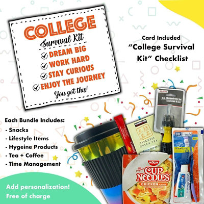 Fun Flavors Box College Freshman Survival Kit Snack Care Package 28 Count Variety Pack Student Thinking of You Gift Box - Image 3
