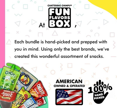Fun Flavors Box Vegan Snack Box 10 Count Variety Pack Gift Basket Care Package - Image 3