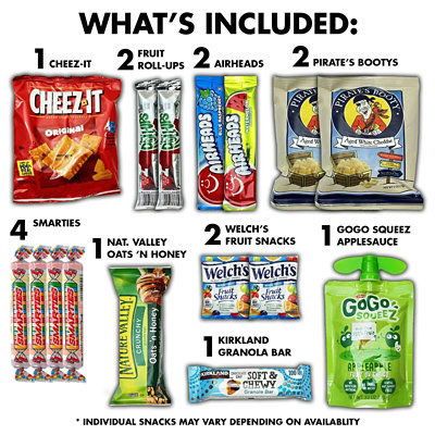 Fun Flavors Box Healthy Nut Free Snacks Chips Candy 45 Count Variety Sampler Snack Care Package - Image 3
