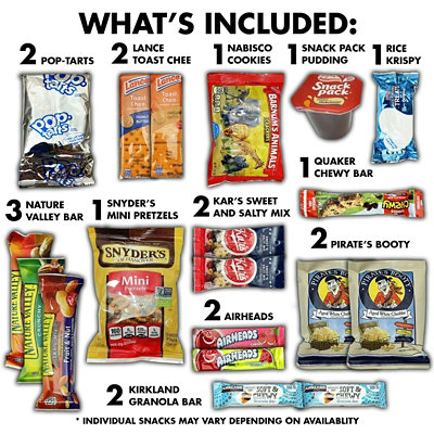 Fun Flavors Box College Essential Snacks Care Package for Student - 40 Count Variety Assortment of Chips, Cookies, Soup, Popcorn, Dorm Gift Box - Image 3