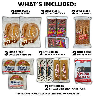 Fun Flavors Box Pastry Sweet Treats Care Package Variety Pack 16 Count Dessert Snack Gift Box - Image 2