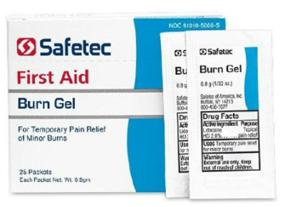Burn Relief Topical Gel 0.9 Gram Individual Packet, .9 Gram, Individual Packets, Contains Aloe Vera, 25 Count, Each - Image 1