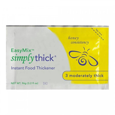 SimplyThick Easy Mix Food and Beverage Thickener, Honey Consistency, 96 Gram Packet (Box of 25), 25 Count, Each - Image 1