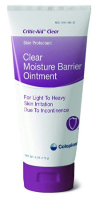 Critic-Aid Clear Moisture Barrier Ointment, Dimethicone/White Petrolatum, CHG Compatible, Scented, 6 ounce Each 12 Count, Each - Image 1