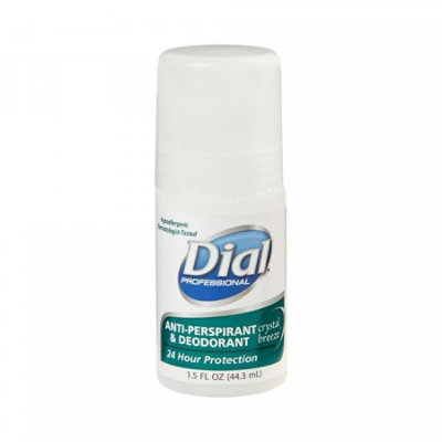 Dial Antiperspirant / Deodorant, 1.5 oz, Crystal Breeze Scent, Roll-On, 48 Count, Pack - Image 1