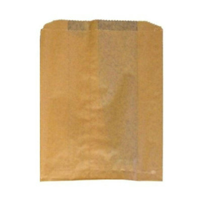 Hospeco Feminine Hygiene Receptacle Liner, 7-1/2 x 10-1/4 in, Brown, Fold, Waxed Paper, 500 Count, Pack - Image 1