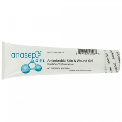 Anasept Antimicrobial Skin & Wound Gel, Sodium Hypochlorite/Water, Two-year Shelf Life, 3 ounce Each Non-sterile, 12 Count, Pack - Image 1