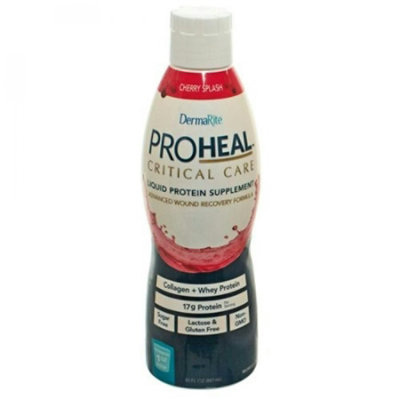 ProHeal Critial Care Liquid Protein Supplement, Cherry Splash Flavor, Ready to Use, 30 ounce Each 4 Count, Pack - Image 1