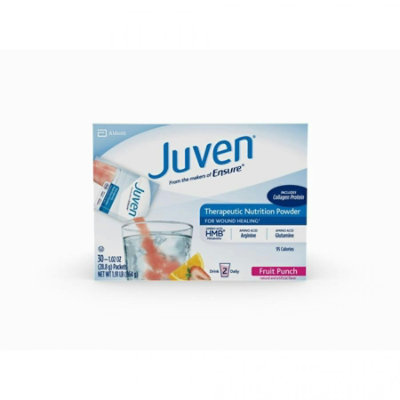 Arginine / Glutamine Supplement Juven Fruit Punch Flavor 1.02 oz. Individual Packet Powder, Fruit Punch, 1.01 oz., Individual Packet, 30 Count, Count, - Image 1