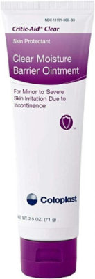 Critic-Aid Clear Moisture Barrier Ointment, Dimethicone/White Petrolatum, CHG Compatible, Scented, 2.5 ounce Each 1 Count, Each - Image 1