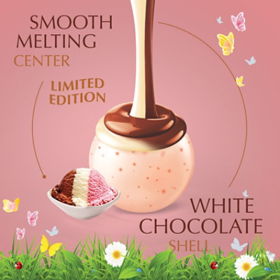 Lindt LINDOR Spring Neapolitan White Chocolate Candy Truffles Mini Bag - 0.8 Oz - Image 2