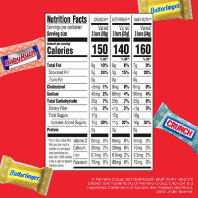 Assorted Butterfinger Crunch and Baby Ruth Chocolate Minis - 9.5 Oz - Image 4
