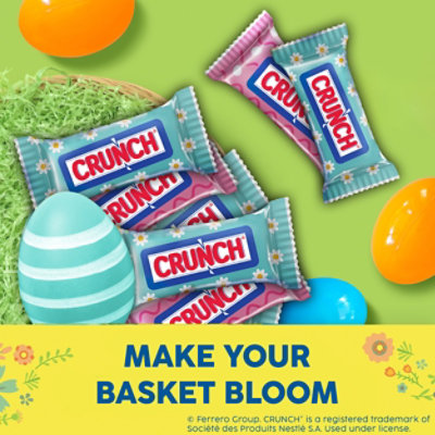 CRUNCH Minis Milk Chocolate and Crisped Rice Easter Candy Bars - 9.4 Oz - Image 4
