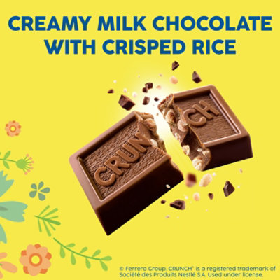 CRUNCH Minis Milk Chocolate and Crisped Rice Easter Candy Bars - 9.4 Oz - Image 5