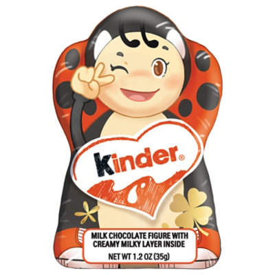 Kinder Easter Chocolate Hollow Figure Chocolate Candy For Easter Egg Hunts - 1.2 Oz - Image 1