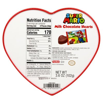 Super Mario Heart Tin W/ Milk Chocolate - 3.6 Oz - Image 5