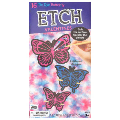 Mello Smello Butterfly Etch Valentines Card - 16 Count - Image 3