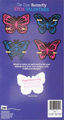 Mello Smello Butterfly Etch Valentines Card - 16 Count - Image 4