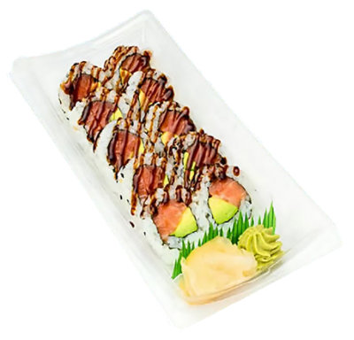 ZENSHI Yuzu Teriyaki Salmon Avocado Roll* - 10 Count (Available After 11 AM) - Image 1