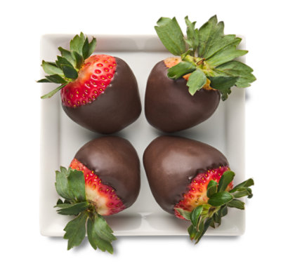 Strawberries Chocolate Covered 4 Count - 3 Oz - Image 1