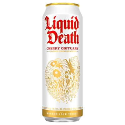 Liquid Death Cherry Obituary - 19.2 Fl. Oz. - Image 2