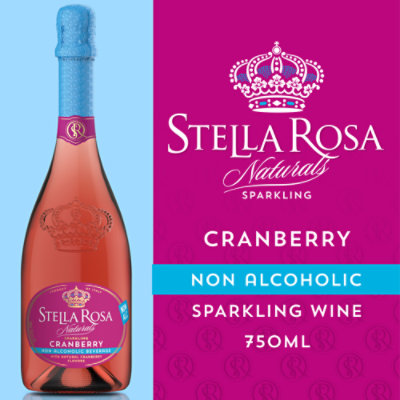 Stella Rosa Sparkling Cranberry Non Alcoholic Wine - 750 Ml - Image 1