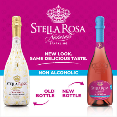 Stella Rosa Sparkling Cranberry Non Alcoholic Wine - 750 Ml - Image 2