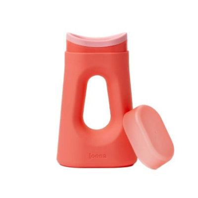 Female Urinal The Loona 30 oz. With Closure, 30 Oz., 9 x 5 In. Base, Coral Dream, Plastic/Silicone, With Closure, Single Patient Use, 1 Count, Each - Image 1