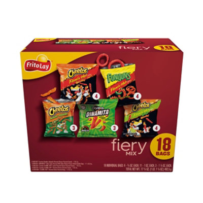 Frito Lay Fiery Mix Variety Pack 18ct - 18 CT - tomthumb