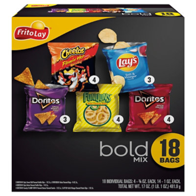 Frito Lay Bold Mix Variety Pack - 18 Count - Image 1