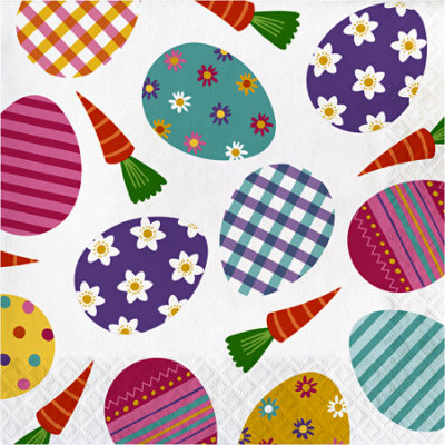 Signature SELECT Patterned Eggs Lunch Napkins 16 Count - Each - Image 1