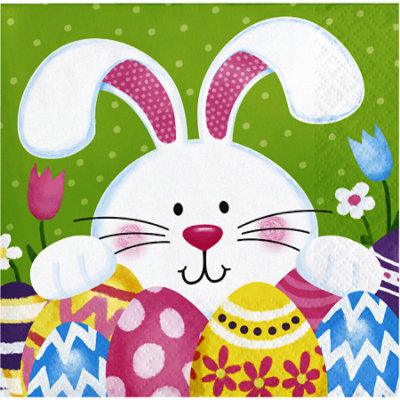 Signature SELECT Playful Bunny Beverage Napkins 16 Count - Each - Image 1