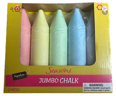 Signature SELECT Seasons Jumbo Chalk 5 Count - Each - Image 1