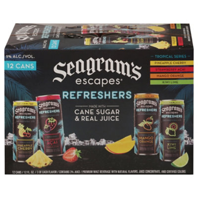 Seagrams Escapes Tropical Refresheres Variety 12 Pack In Cans - 12 Fl. Oz. - Image 1