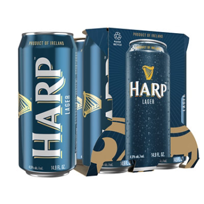 Harp 4 Pack In Cans - 14.9 Fl. Oz. - Image 1