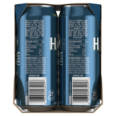 Harp 4 Pack In Cans - 14.9 Fl. Oz. - Image 4