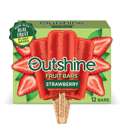 Outshine Strawberry Frozen Fruit Bars 12 Count Value Pack - 30 Fl. Oz. - Image 1
