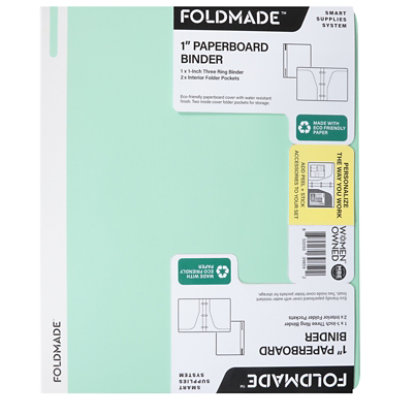 Foldmade 1 Inch Binder Assorted Colors - Each - Image 3