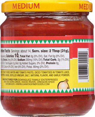 Juantonios Medium Salsa - 15.5 Oz - Image 6