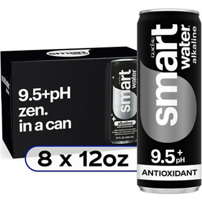 Smartwater Alkaline With Antioxidants 8 Count - 12 Fl. Oz. - Image 1