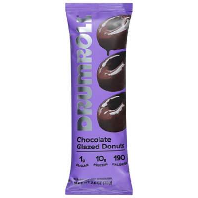 Drumroll Snacks Donuts Mini Double Chocolate 3 Pcs - 2.6 Oz - Image 1