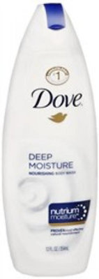 Dove Deep Moisture Body Wash (Each), 12 ounce Bottle, Liquid, Scented, 1 Count, Each. - Image 1