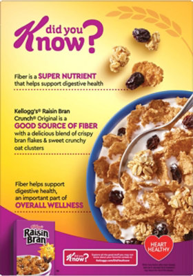 Kellogg's Raisin Bran Crunch Fiber Breakfast Cereal - 15.4 Oz - Image 7