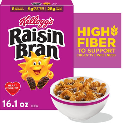 Kellogg's Raisin Bran Original High Fiber Breakfast Cereal - 16.1 Oz