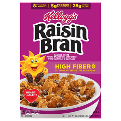 Kellogg's Raisin Bran Original High Fiber Breakfast Cereal - 16.1 Oz - Image 4